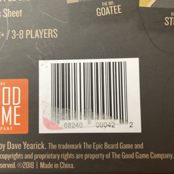 The NWT Epic Beard Game, Cards, Chips, Beards, Bluffs - Picture 6 of 6